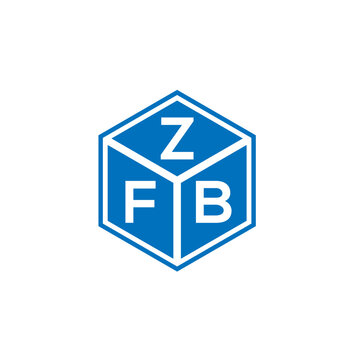 ZFB letter logo design on white background. ZFB creative initials letter logo concept. ZFB letter design.
