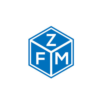 ZFM letter logo design on white background. ZFM creative initials letter logo concept. ZFM letter design.
