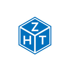 ZHT letter logo design on white background. ZHT creative initials letter logo concept. ZHT letter design.
