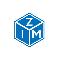 ZIM letter logo design on white background. ZIM creative initials letter logo concept. ZIM letter design.
