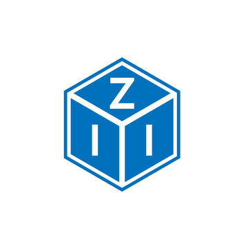 ZII letter logo design on white background. ZII creative initials letter logo concept. ZII letter design.
