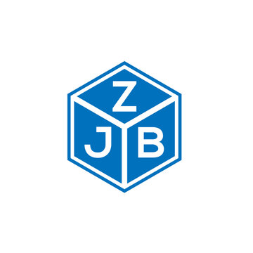 ZJB letter logo design on white background. ZJB creative initials letter logo concept. ZJB letter design.

