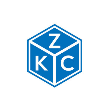 ZKC letter logo design on white background. ZKC creative initials letter logo concept. ZKC letter design.
