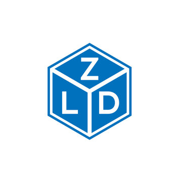 ZLD letter logo design on white background. ZLD creative initials letter logo concept. ZLD letter design.
