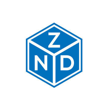 ZND letter logo design on white background. ZND creative initials letter logo concept. ZND letter design.
