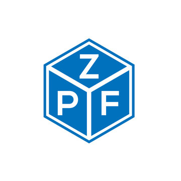 ZPF letter logo design on white background. ZPF creative initials letter logo concept. ZPF letter design.
