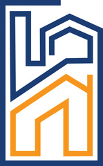 Creative and beautiful minimalist logo designs of the real estate housing in a very abstract and modern style for the construction and property business. 