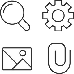 Website elements pixel perfect linear icons set. Digital business development. E commerce promotion. Customizable thin line symbols. Isolated vector outline illustrations. Editable stroke