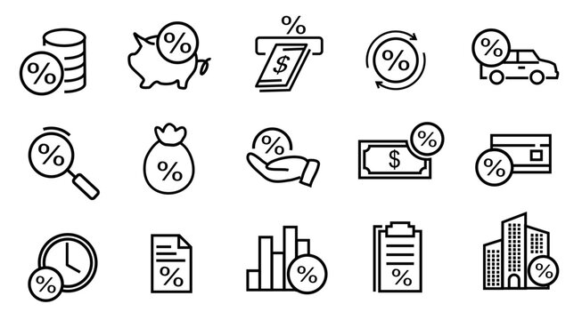 Tax icon set vector illustration. contain such icon as money, business, finance and more.  editable file. eps