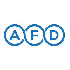 AFD letter logo design on white background. AFD creative initials letter logo concept. AFD letter design.
