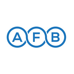 AFB letter logo design on white background. AFB creative initials letter logo concept. AFB letter design.
