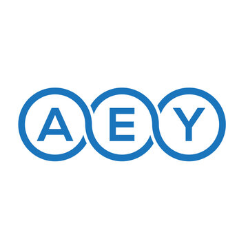 AEY letter logo design on white background. AEY creative initials letter logo concept. AEY letter design.
