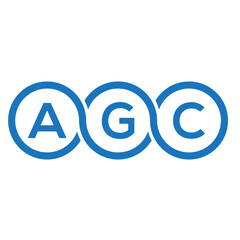AGC letter logo design on white background. AGC creative initials letter logo concept. AGC letter design.
