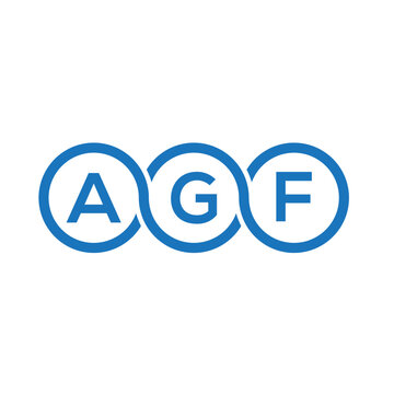 AGF letter logo design on white background. AGF creative initials letter logo concept. AGF letter design.
