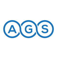 AGS letter logo design on white background. AGS creative initials letter logo concept. AGS letter design.
