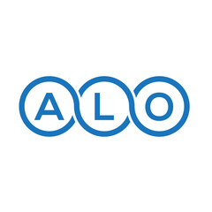 ALO letter logo design on white background. ALO creative initials letter logo concept. ALO letter design.
