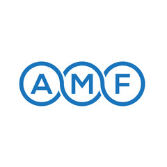 AMF letter logo design on white background. AMF creative initials letter logo concept. AMF letter design.
