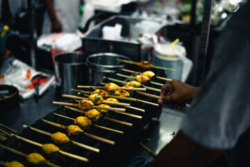 Street food in the market
