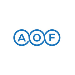 AOF letter logo design on white background. AOF creative initials letter logo concept. AOF letter design.
