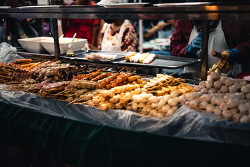 Street food in the market
