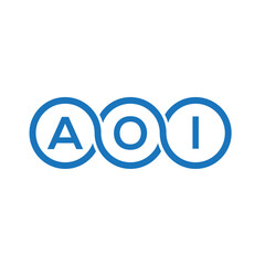 AOI letter logo design on white background. AOI creative initials letter logo concept. AOI letter design.
