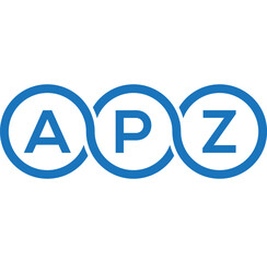 APZ letter logo design on white background. APZ creative initials letter logo concept. APZ letter design.
