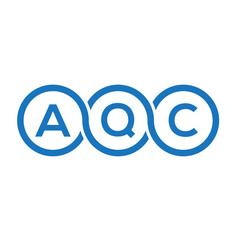 AQC letter logo design on white background. AQC creative initials letter logo concept. AQC letter design.
