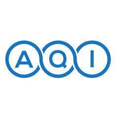 AQI letter logo design on white background. AQI creative initials letter logo concept. AQI letter design.
