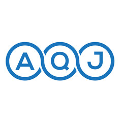 AQJ letter logo design on white background. AQJ creative initials letter logo concept. AQJ letter design.
