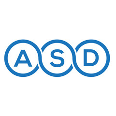ASD letter logo design on white background. ASD creative initials letter logo concept. ASD letter design.
