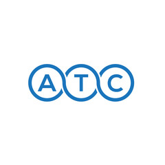 ATC letter logo design on white background. ATC creative initials letter logo concept. ATC letter design.
