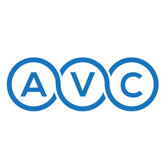 AVC letter logo design on white background. AVC creative initials letter logo concept. AVC letter design.
