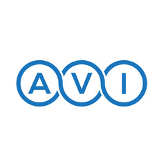 AVI letter logo design on white background. AVI creative initials letter logo concept. AVI letter design.

