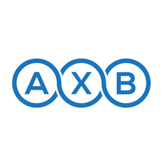 AXB letter logo design on white background. AXB creative initials letter logo concept. AXB letter design.
