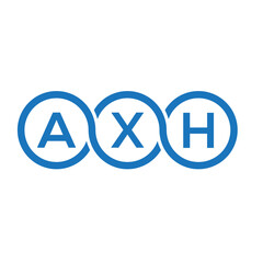 AXh letter logo design on white background. AXh creative initials letter logo concept. AXh letter design.
