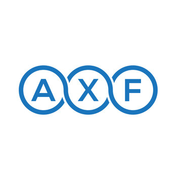 AXF letter logo design on white background. AXF creative initials letter logo concept. AXF letter design.
