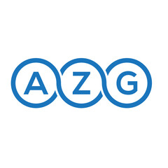 AZG letter logo design on white background. AZG creative initials letter logo concept. AZG letter design.
