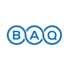 BAQ letter logo design on white background. BAQ creative initials letter logo concept. BAQ letter design.
