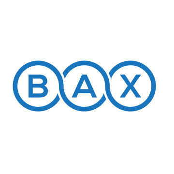 BAX letter logo design on white background. BAX creative initials letter logo concept. BAX letter design.
