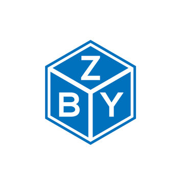 ZBY letter logo design on white background. ZBY creative initials letter logo concept. ZBY letter design.
