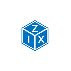 ZIX letter logo design on white background. ZIX creative initials letter logo concept. ZIX letter design.
