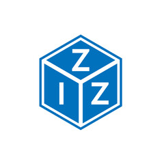 ZIZ letter logo design on white background. ZIZ creative initials letter logo concept. ZIZ letter design.
