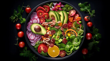 Fototapeta na wymiar vegetables in a large bowl