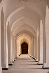 Obraz premium empty walking path in bukhara