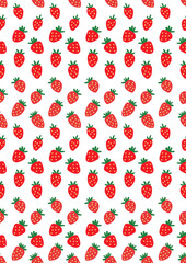 seamless pattern with strawberries