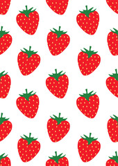 seamless pattern with strawberries