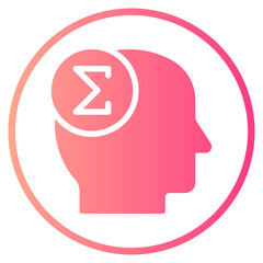 brain gradient icon