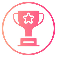trophy gradient icon