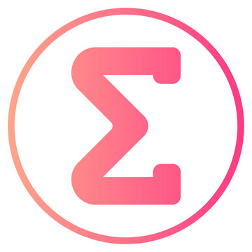 sum gradient icon