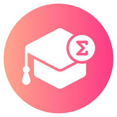 mortarboard gradient icon